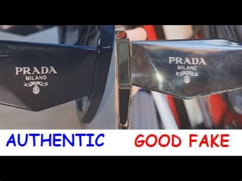 Real vs fake Prada sunglass. How to spot original Prada  